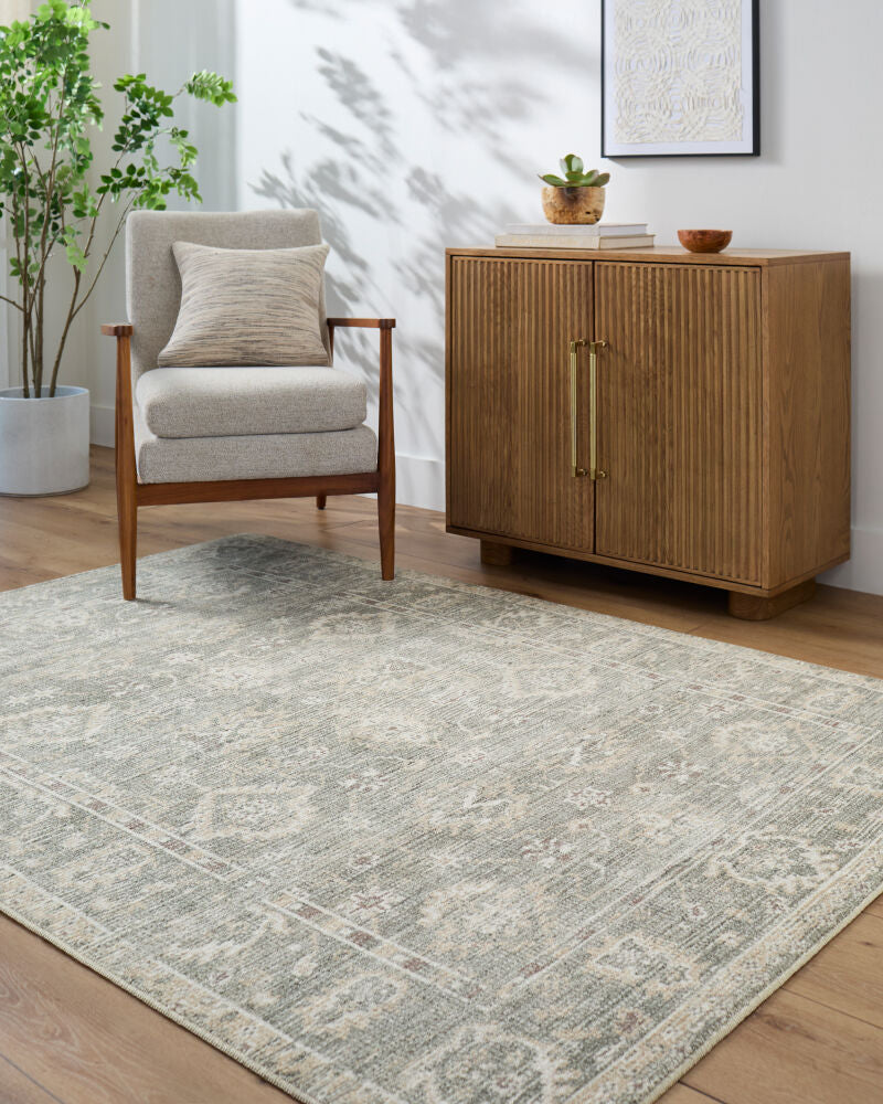 Collins Avenue Beige/Light Gray Machine Woven Rug GACA-2300 - roomscene