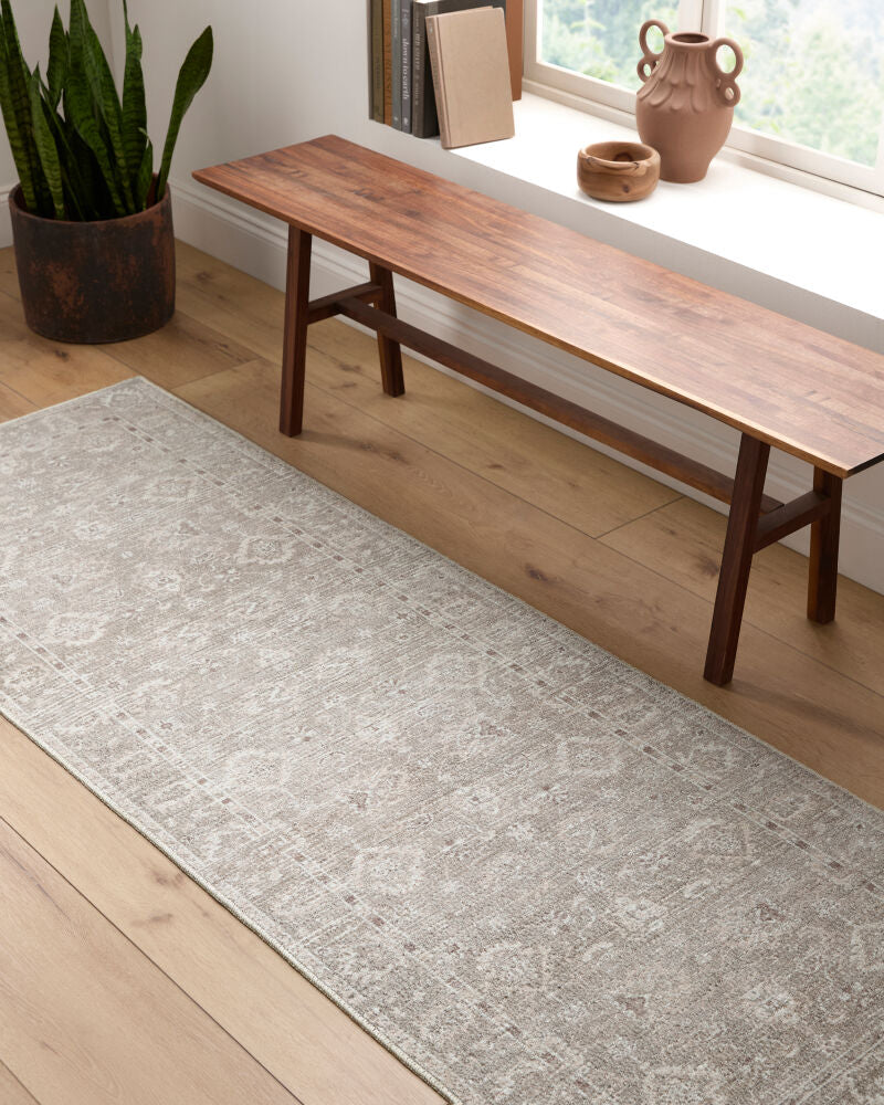 Collins Avenue Brown/Tan Machine Woven Rug - roomscene