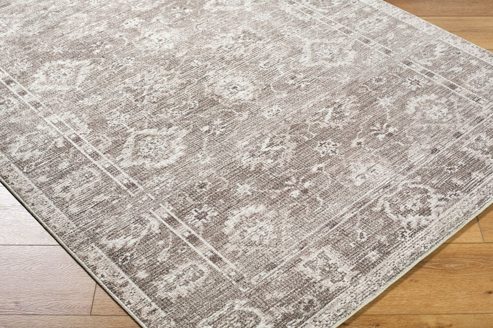 Collins Avenue Brown/Tan Machine Woven Rug - corner