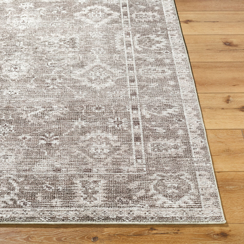 Collins Avenue Brown/Tan Machine Woven Rug - front