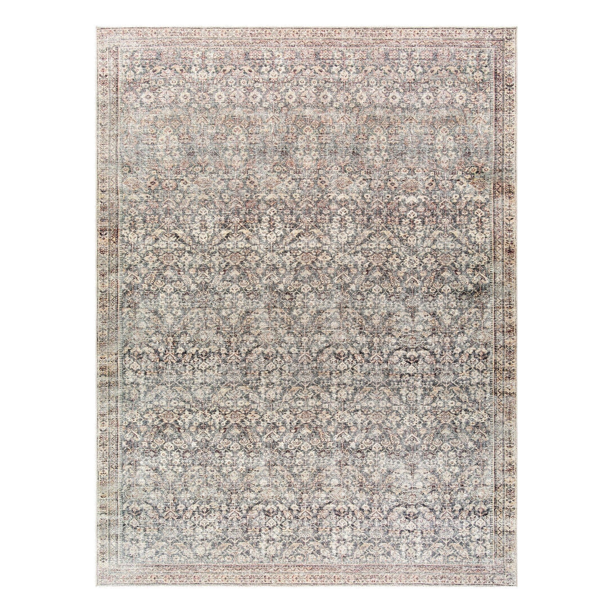 Collins Avenue Beige/Rust Machine Woven Rug - 9'11" x 14'
