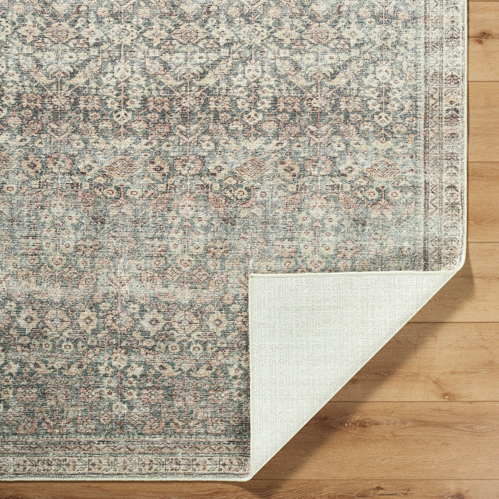 Collins Avenue Beige/Rust Machine Woven Rug - fold