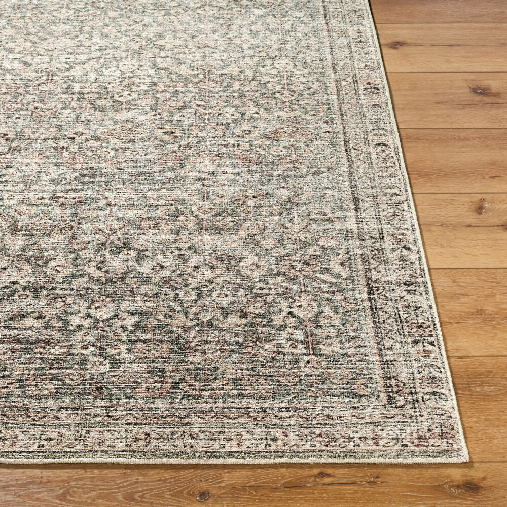 Collins Avenue Beige/Rust Machine Woven Rug - front