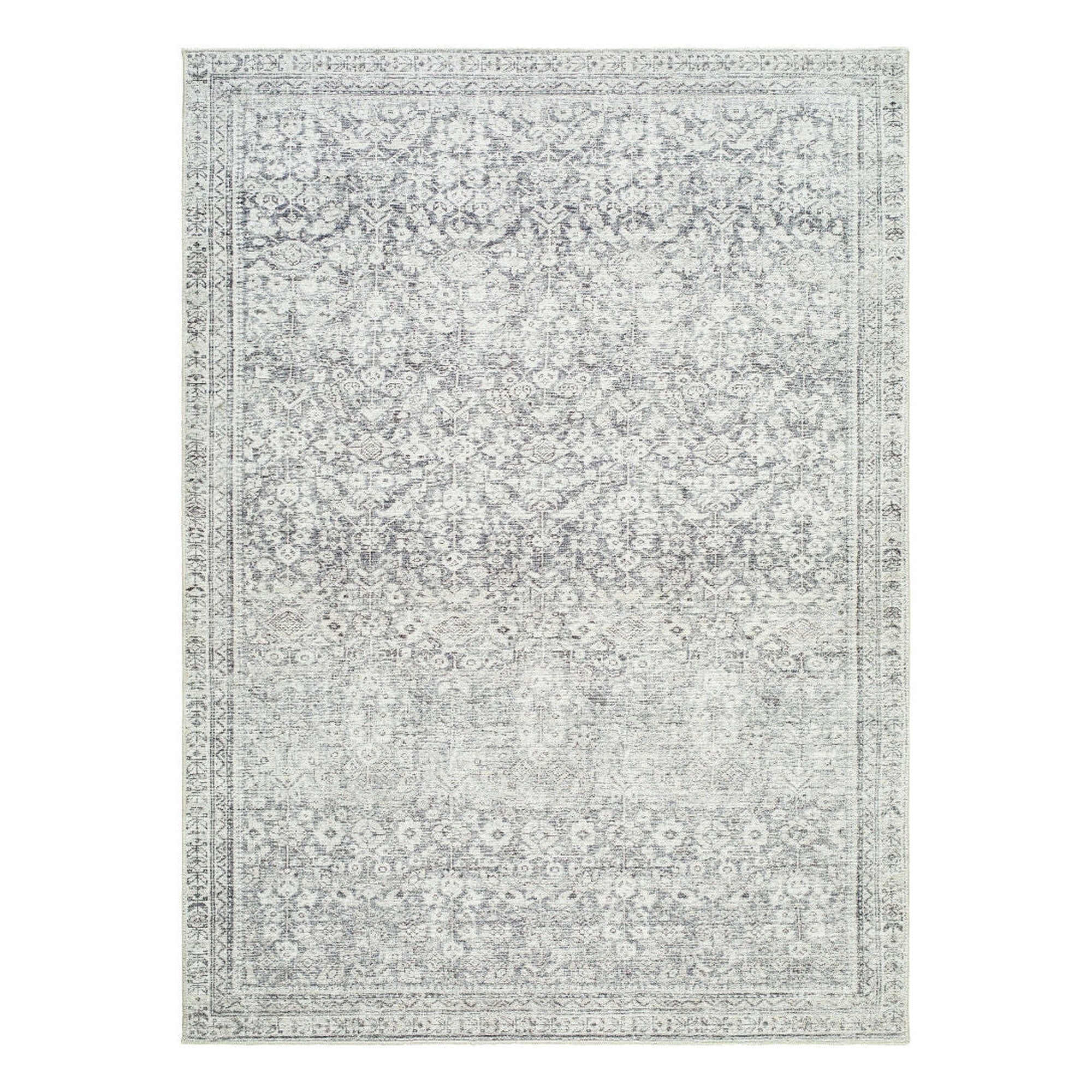 Collins Avenue Charcoal/Light Gray Machine Woven Rug - 9'11" x 14'