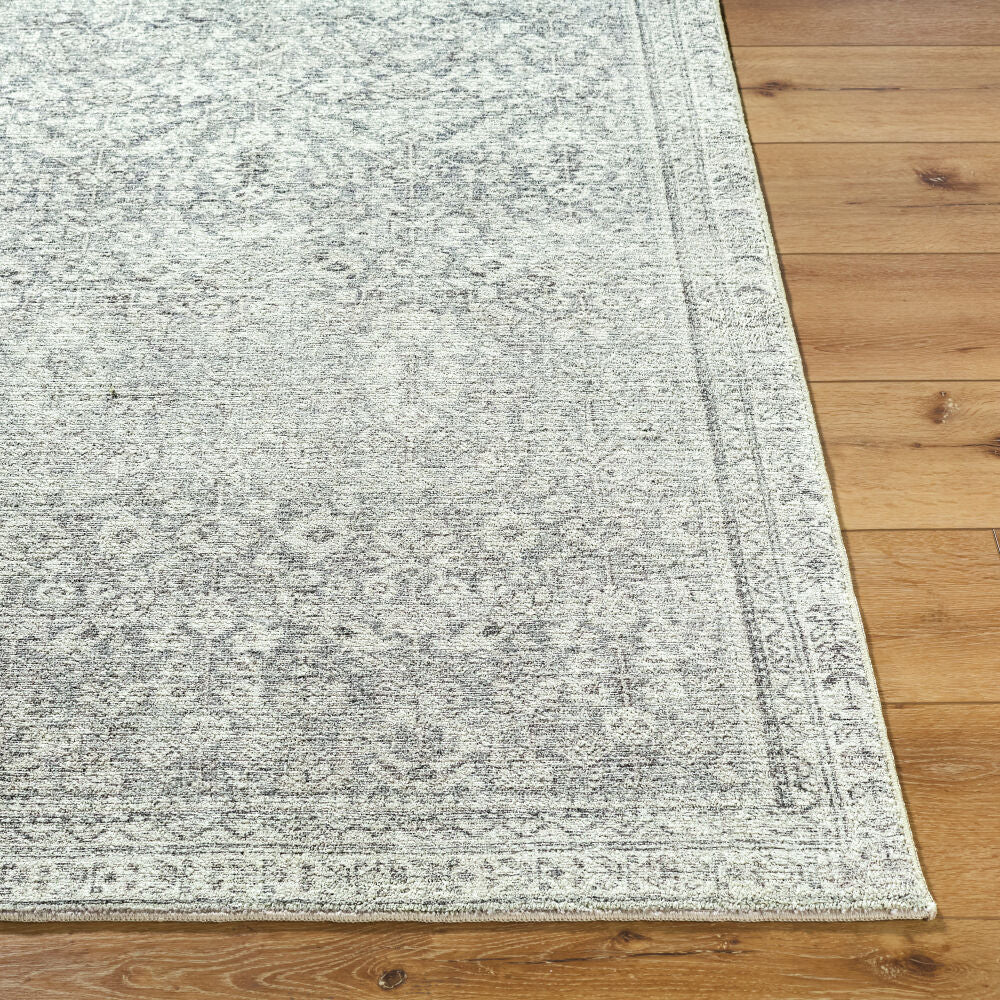 Collins Avenue Charcoal/Light Gray Machine Woven Rug - front
