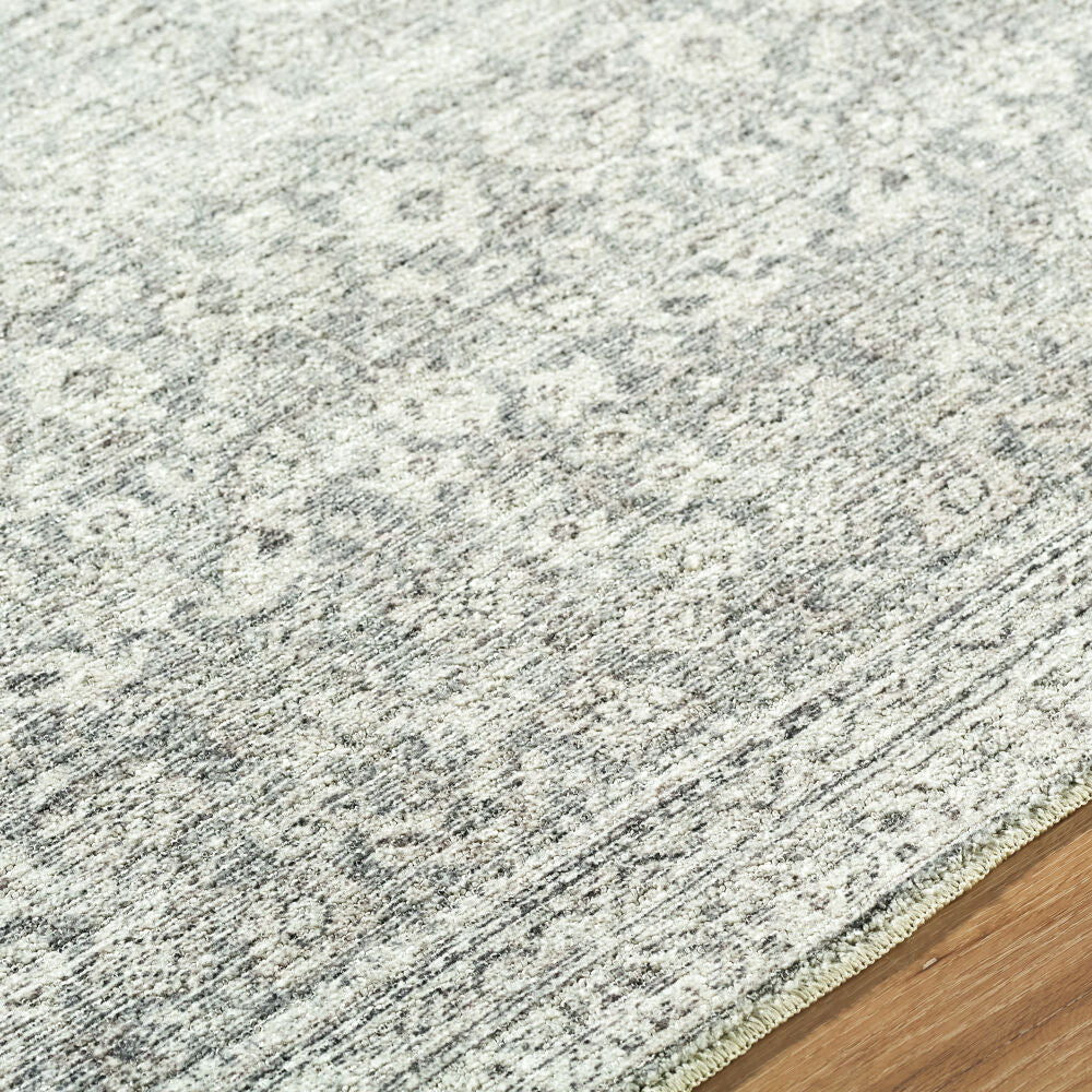Collins Avenue Charcoal/Light Gray Machine Woven Rug - texture