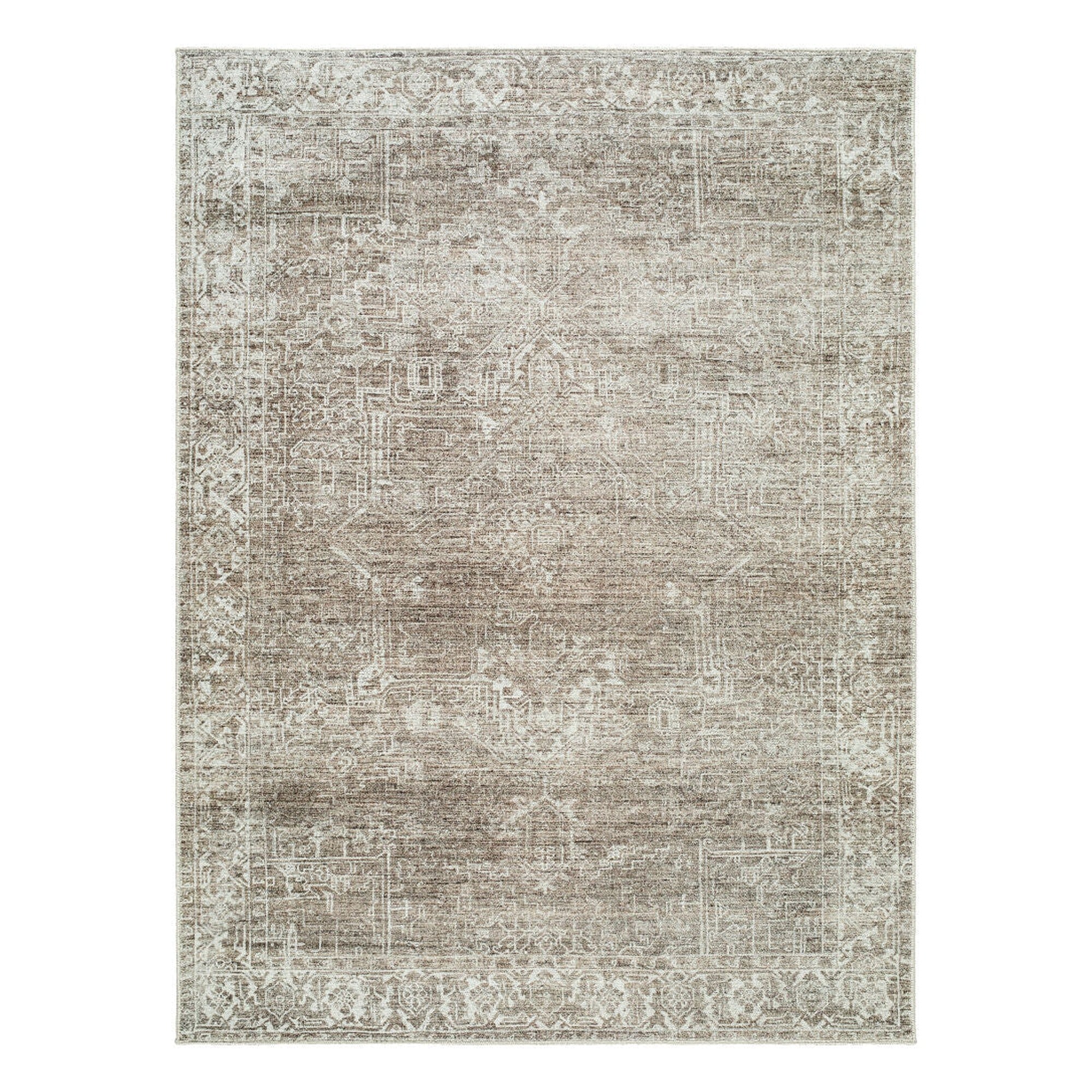 Collins Avenue Dark Brown/Olive Machine Woven Rug - 9'11" x 14'