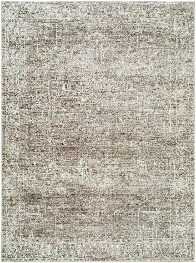 Collins Avenue Dark Brown/Olive Machine Woven Rug - 9'11" x 14'