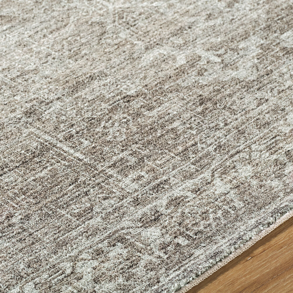 Collins Avenue Dark Brown/Olive Machine Woven Rug - texture