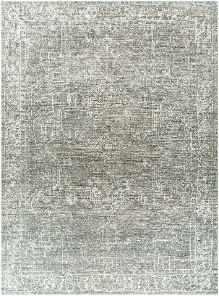 Collins Avenue Dark Green/Sage Machine Woven Rug - 9'11" x 14'