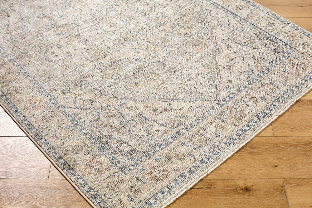 Maria Elena Beige/Taupe Machine Woven Rug - corner