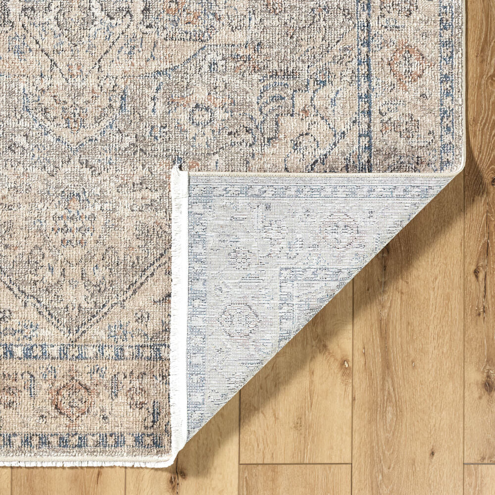 Maria Elena Beige/Taupe Machine Woven Rug - fold