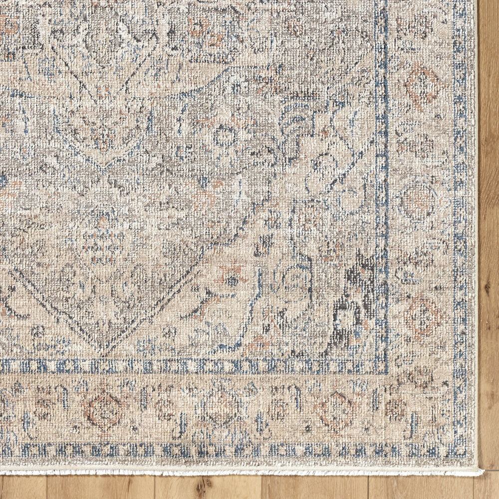 Maria Elena Beige/Taupe Machine Woven Rug - overhead