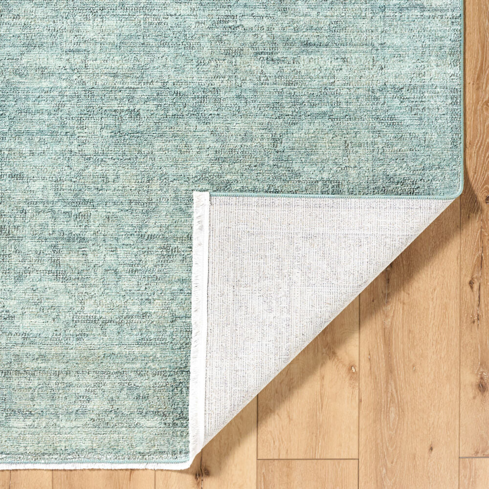 Maria Elena Black/Dusty Sage Machine Woven Rug - fold