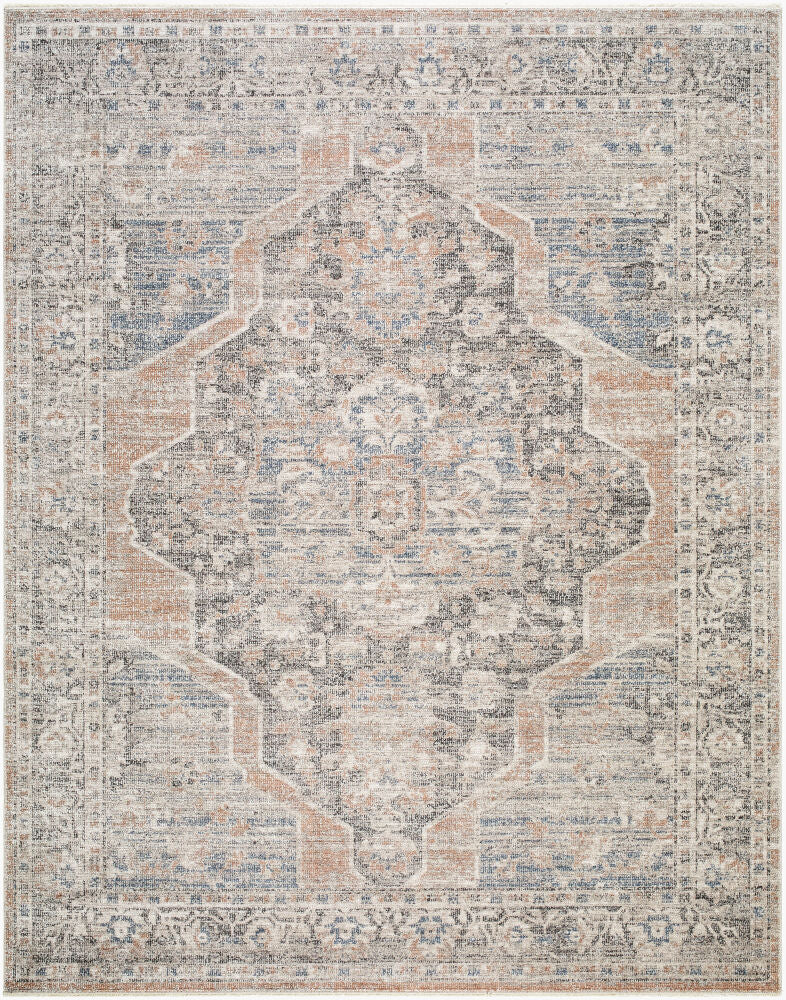Maria Elena Brown/Oatmeal Machine Woven Rug - 2'2" x 3'9"