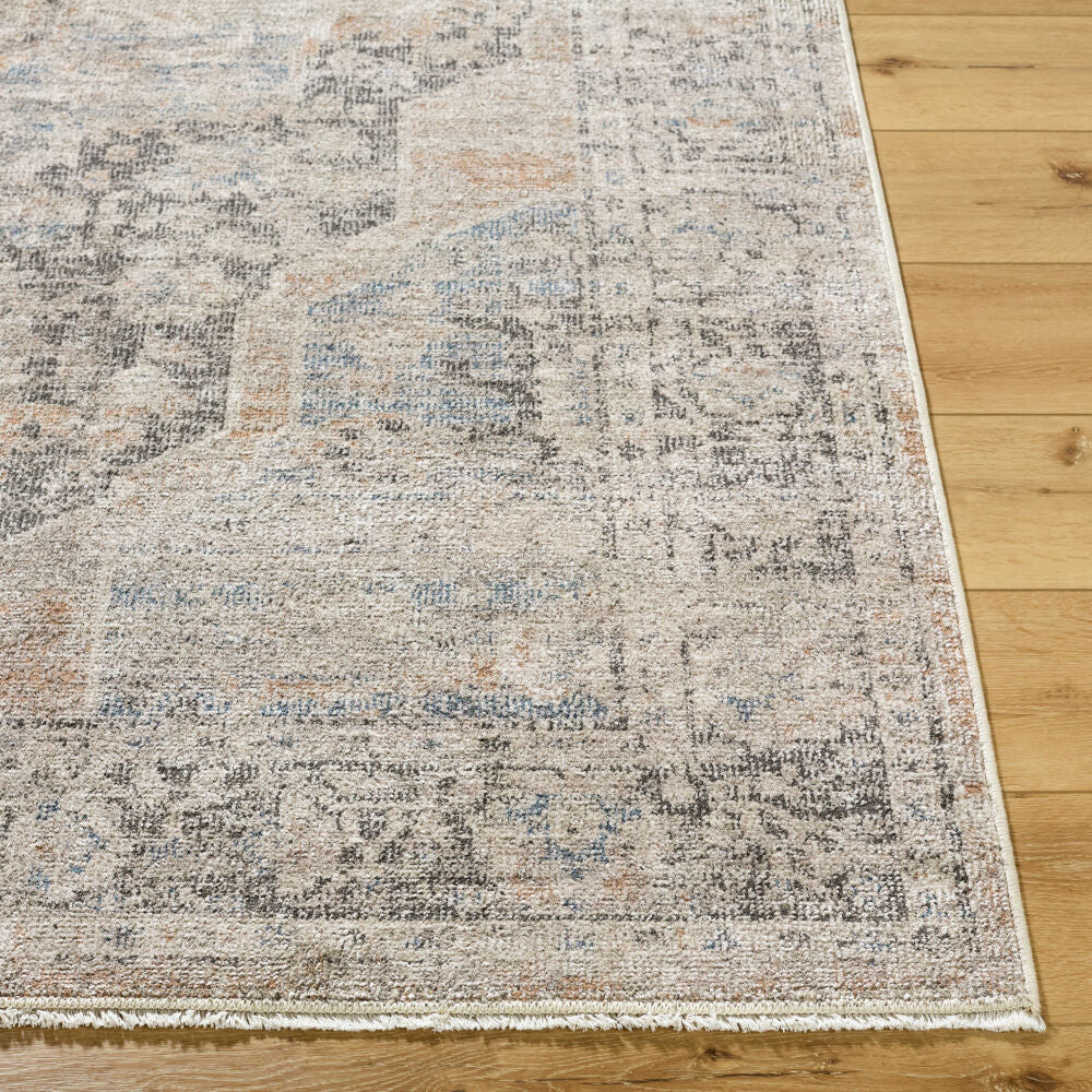 Maria Elena Brown/Oatmeal Machine Woven Rug - front