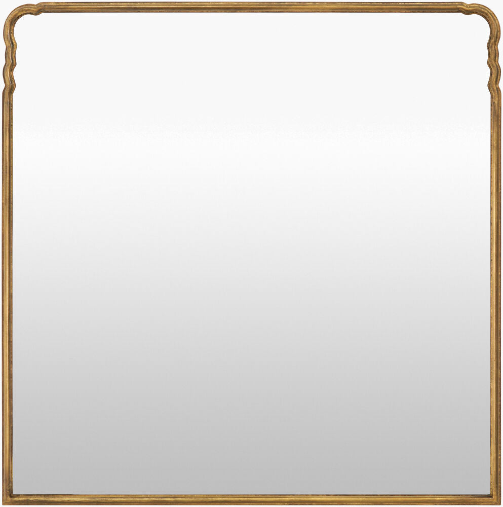 Grey Mantel Mirror - 36"H x 36"W x 1"D