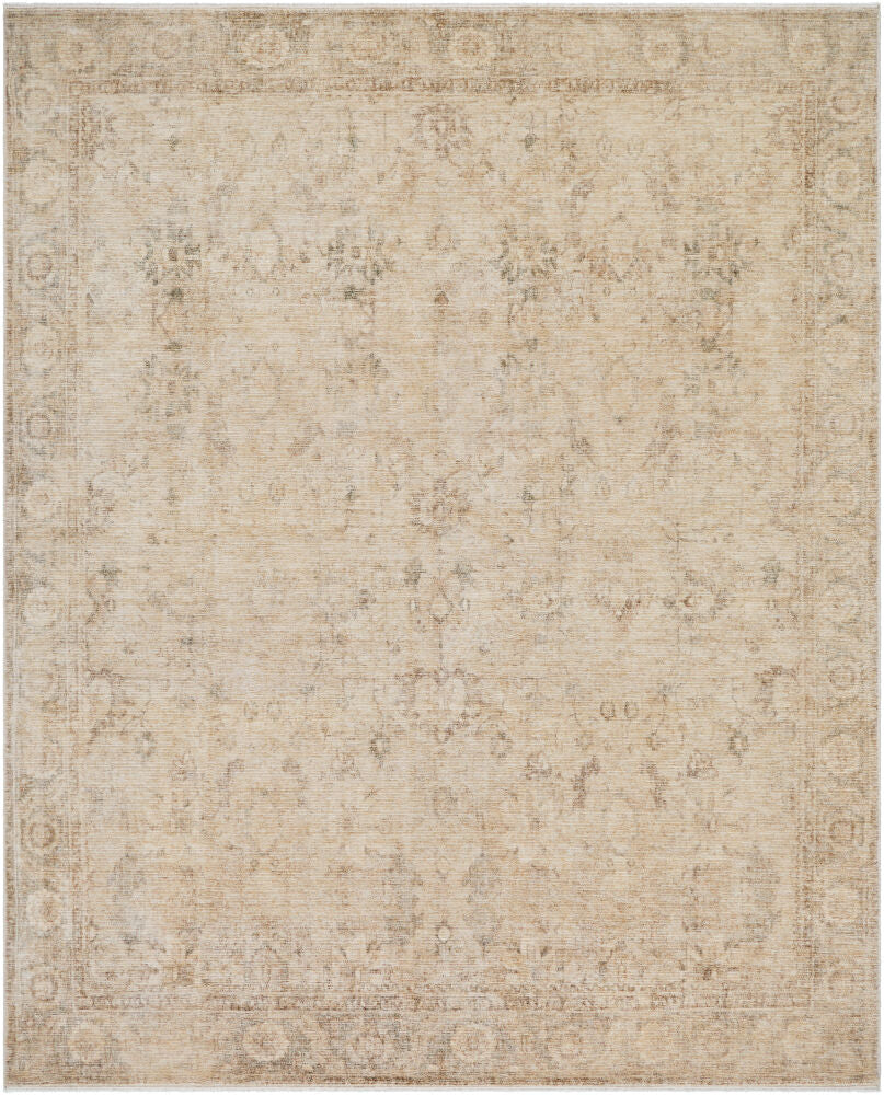 Fetscher Light Beige/Olive Machine Woven Rug GAHU-2301 - 9'11" x 14'