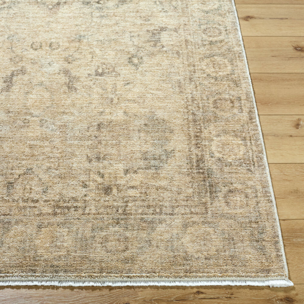 Fetscher Light Beige/Olive Machine Woven Rug GAHU-2301 - front