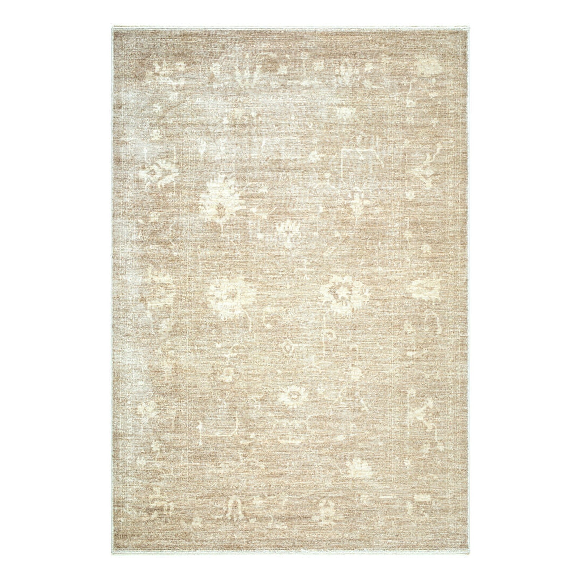 Fetscher Brown/Light Brown Machine Woven Rug - 2'2" x 3'9"