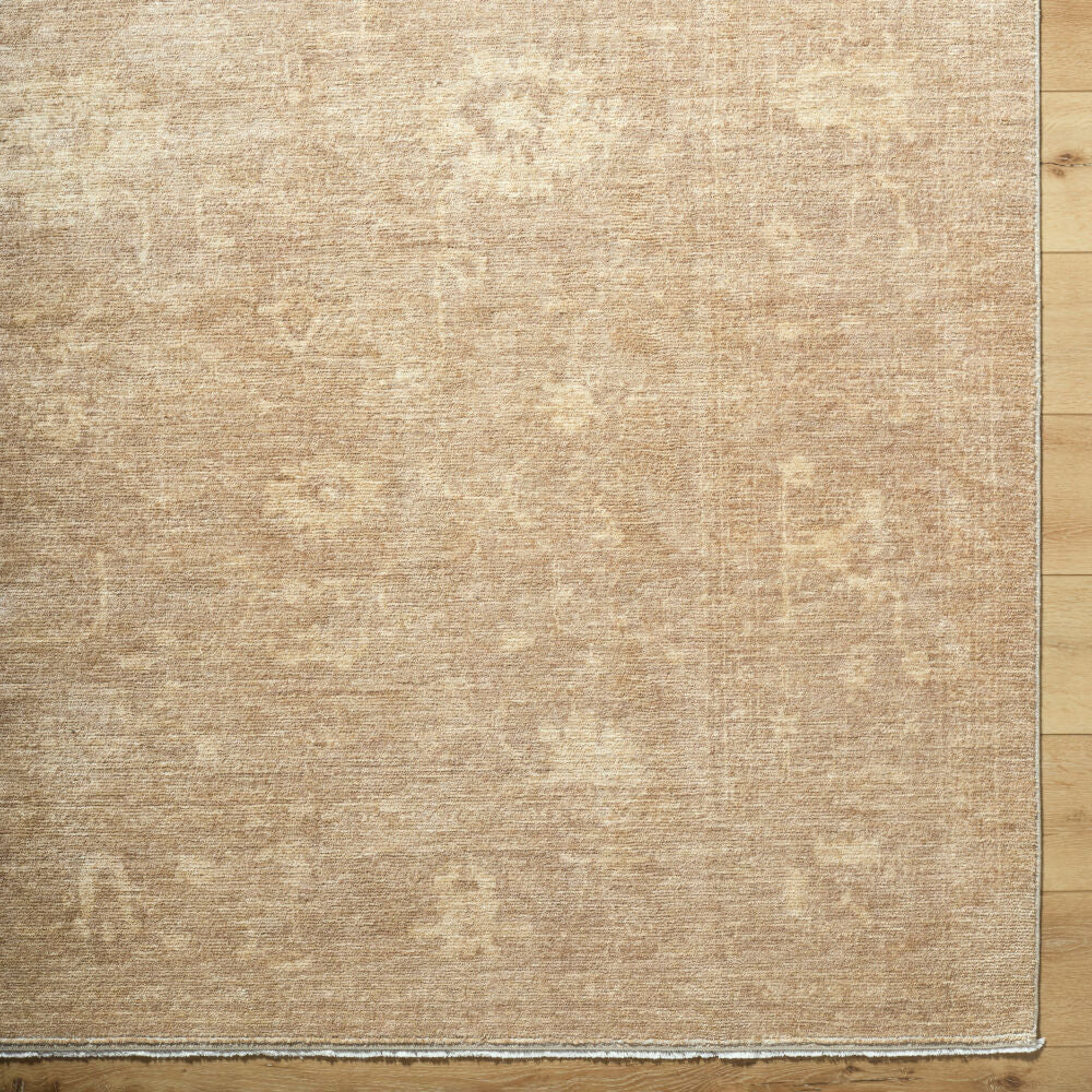 Fetscher Brown/Light Brown Machine Woven Rug - overhead