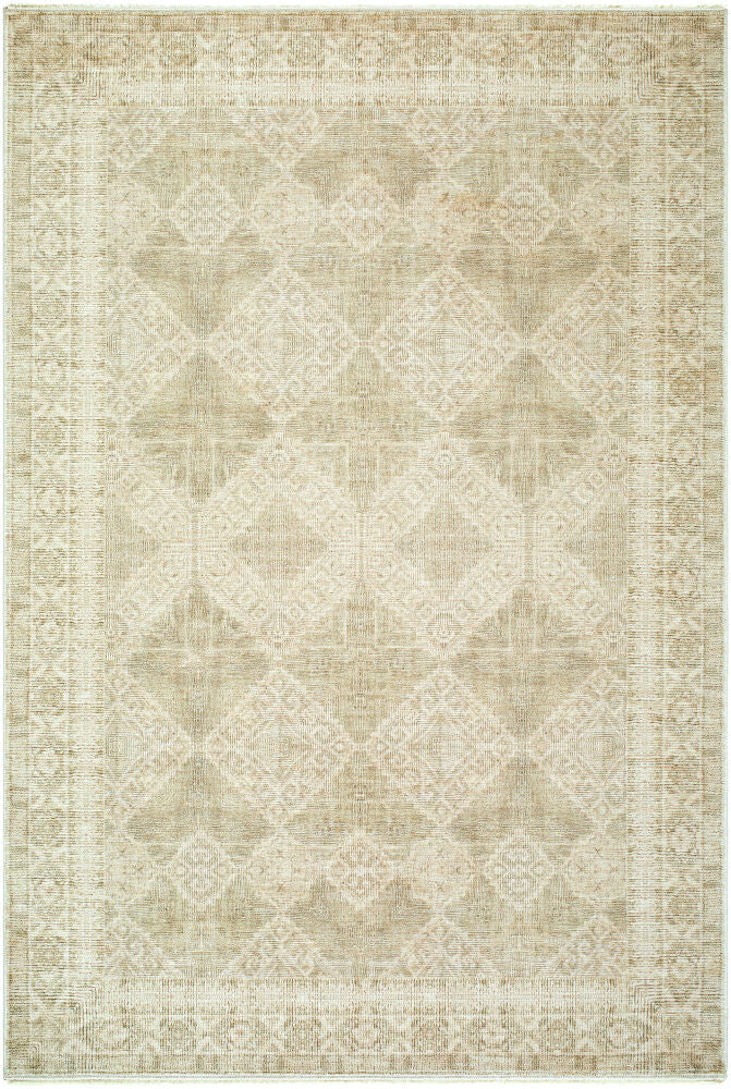 Fetscher Light Beige/Olive Machine Woven Rug GAHU-2303 - 2'2" x 3'9"