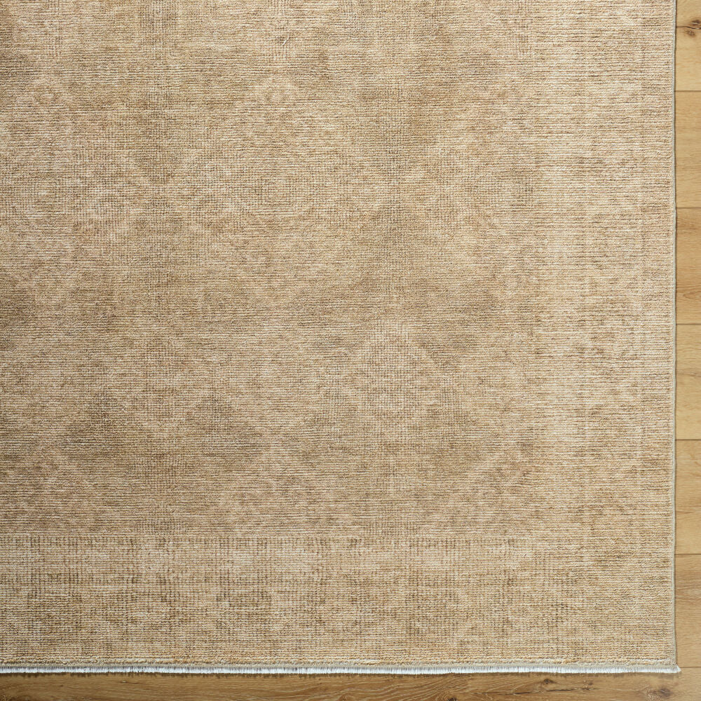 Fetscher Light Beige/Olive Machine Woven Rug GAHU-2303 - overhead