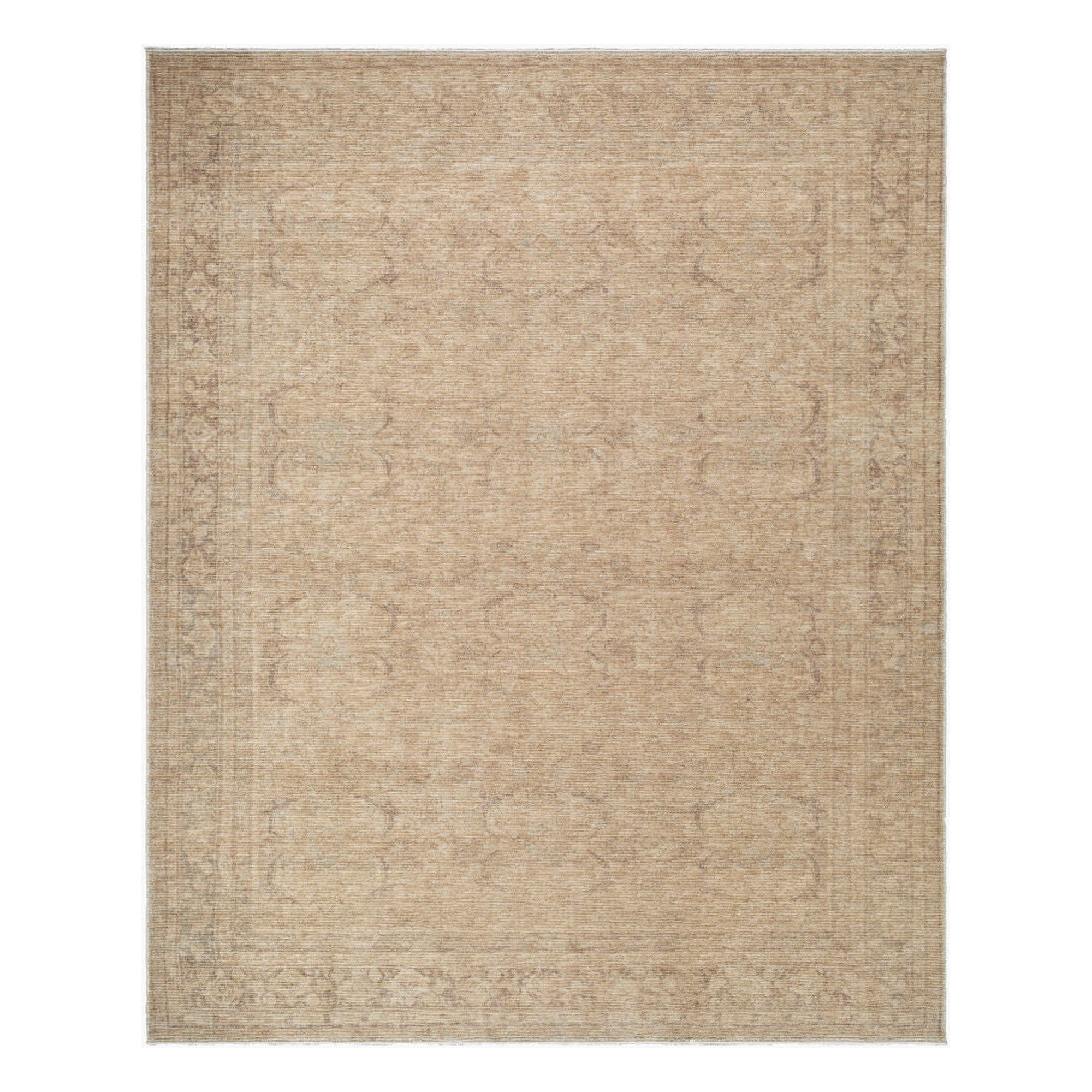Fetscher Brown/Tan Machine Woven Rug - 9'11" x 14'