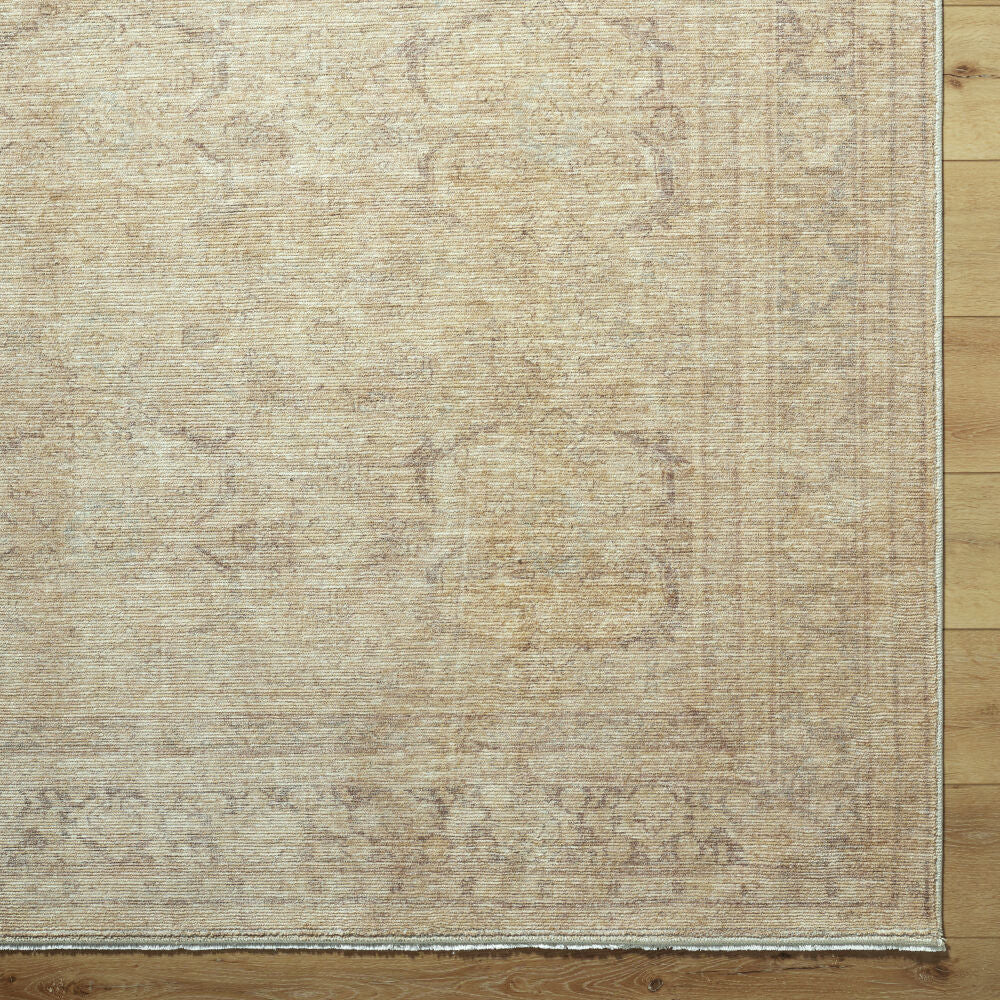 Fetscher Brown/Tan Machine Woven Rug - overhead