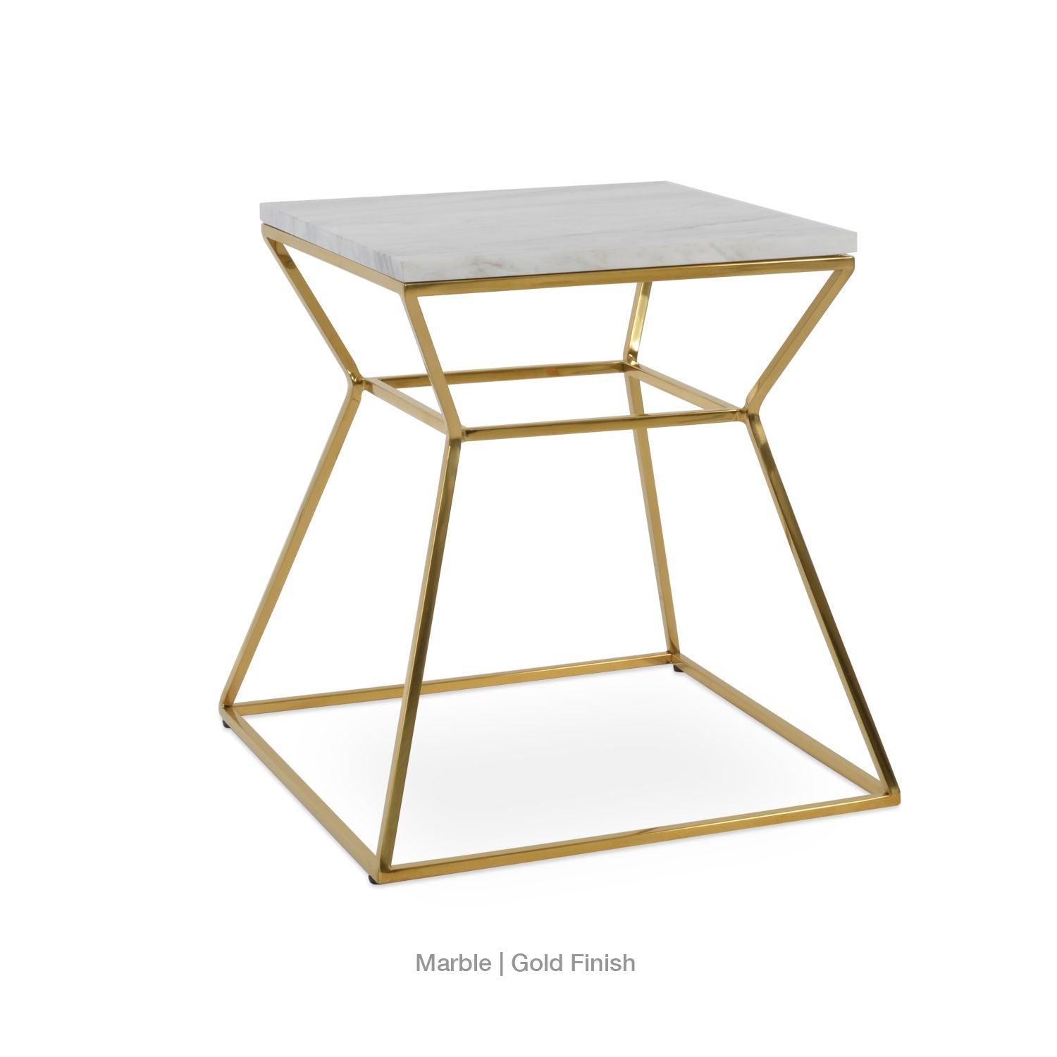 GAKKO MARBLE TOP END TABLE - variant