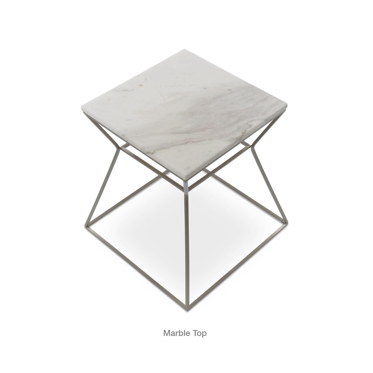 GAKKO MARBLE TOP END TABLE