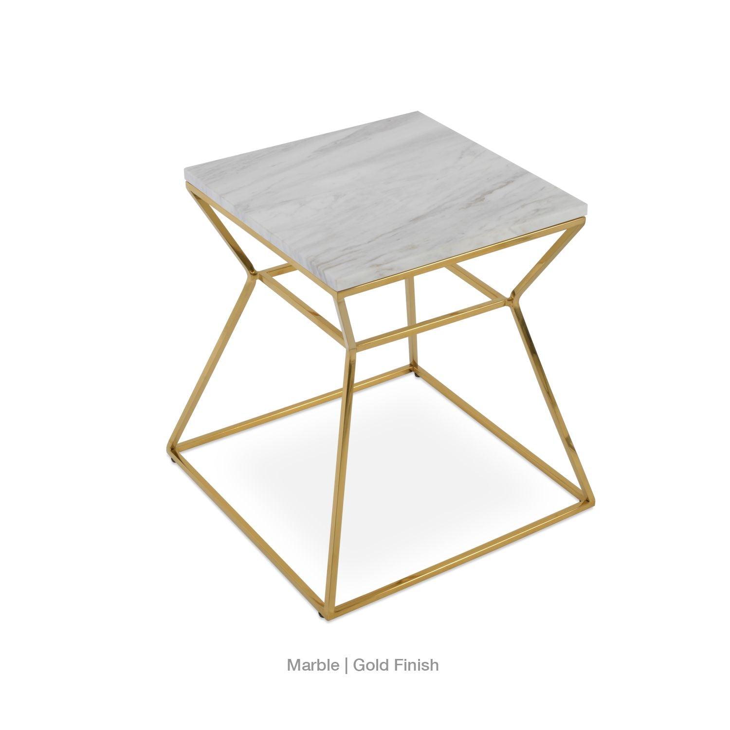 GAKKO MARBLE TOP END TABLE