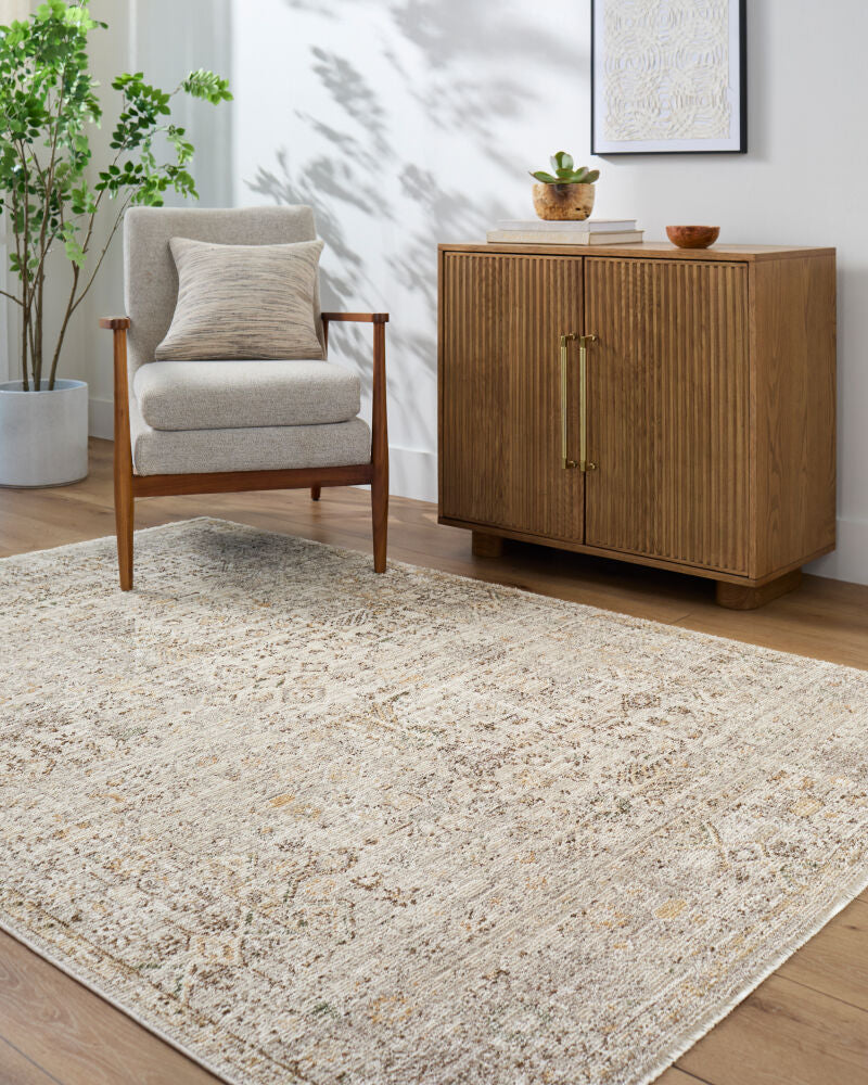Myrtle Avenue Camel/Taupe Machine Woven Rug GAMY-2300 - roomscene