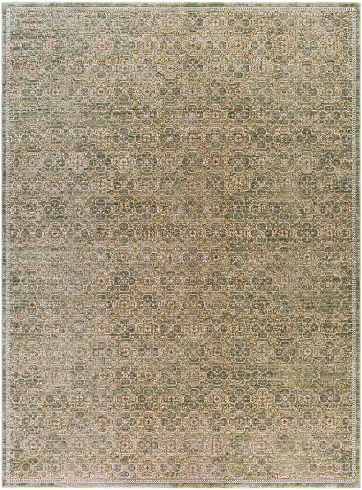 Myrtle Avenue Cream/Taupe Machine Woven Rug - 5'3" x 7'7"