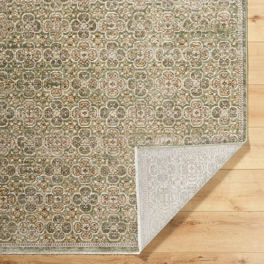 Myrtle Avenue Cream/Taupe Machine Woven Rug - fold