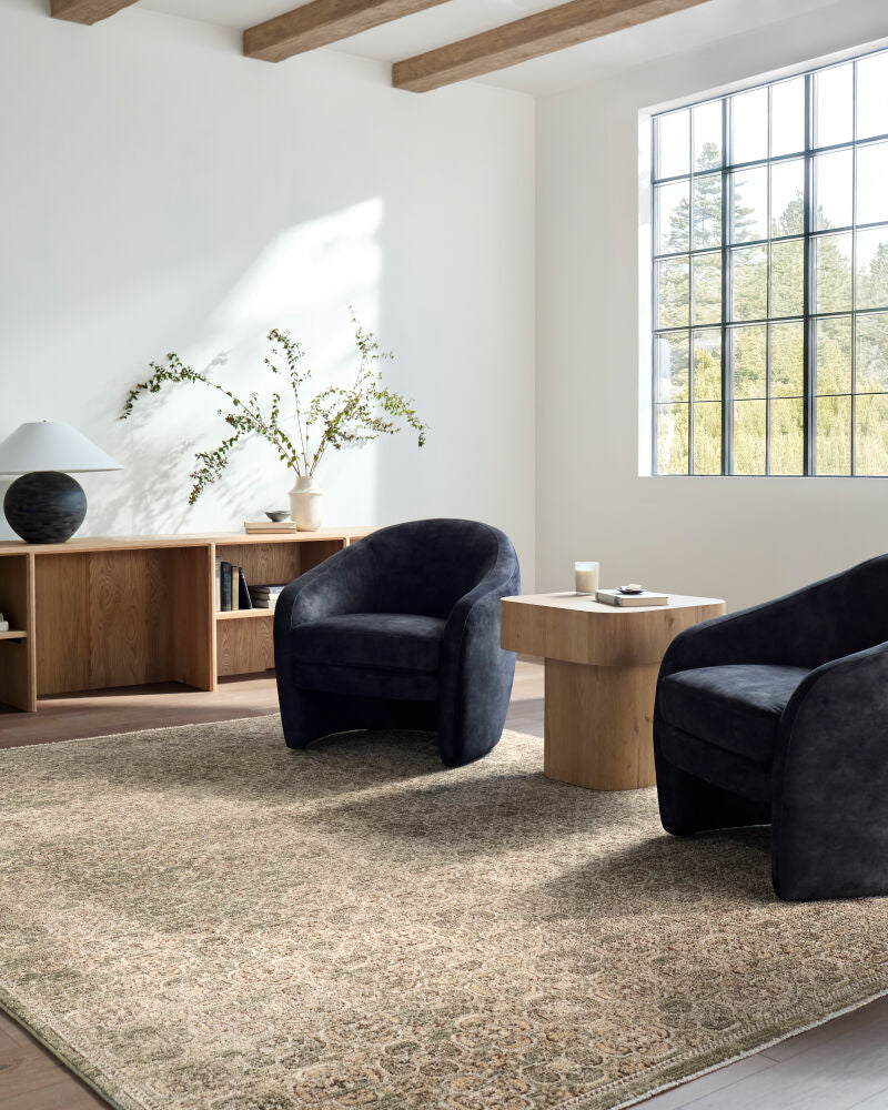 Myrtle Avenue Cream/Taupe Machine Woven Rug - roomscene