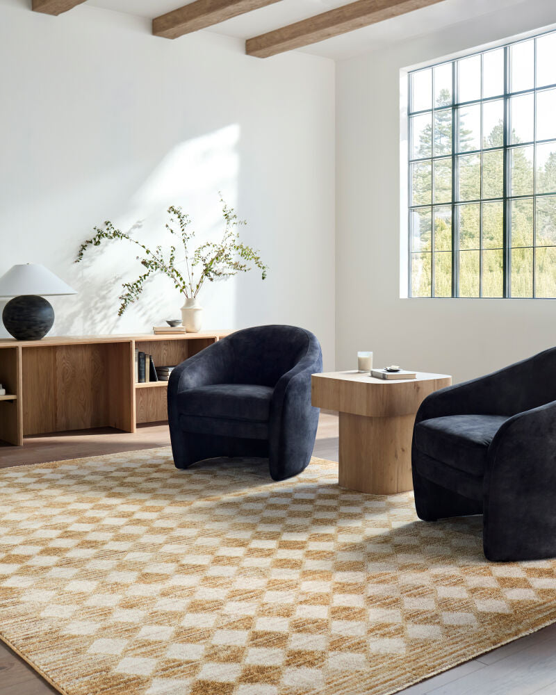 Myrtle Avenue Camel/Taupe Machine Woven Rug GAMY-2304 - roomscene