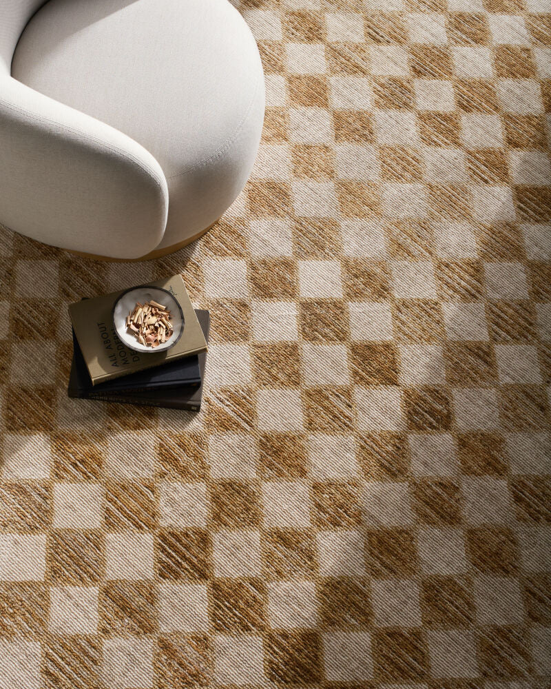 Myrtle Avenue Camel/Taupe Machine Woven Rug GAMY-2304 - styleshot