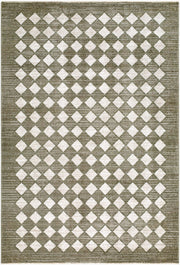 Myrtle Avenue Dark Brown/Taupe Machine Woven Rug - 10' x 15'4"