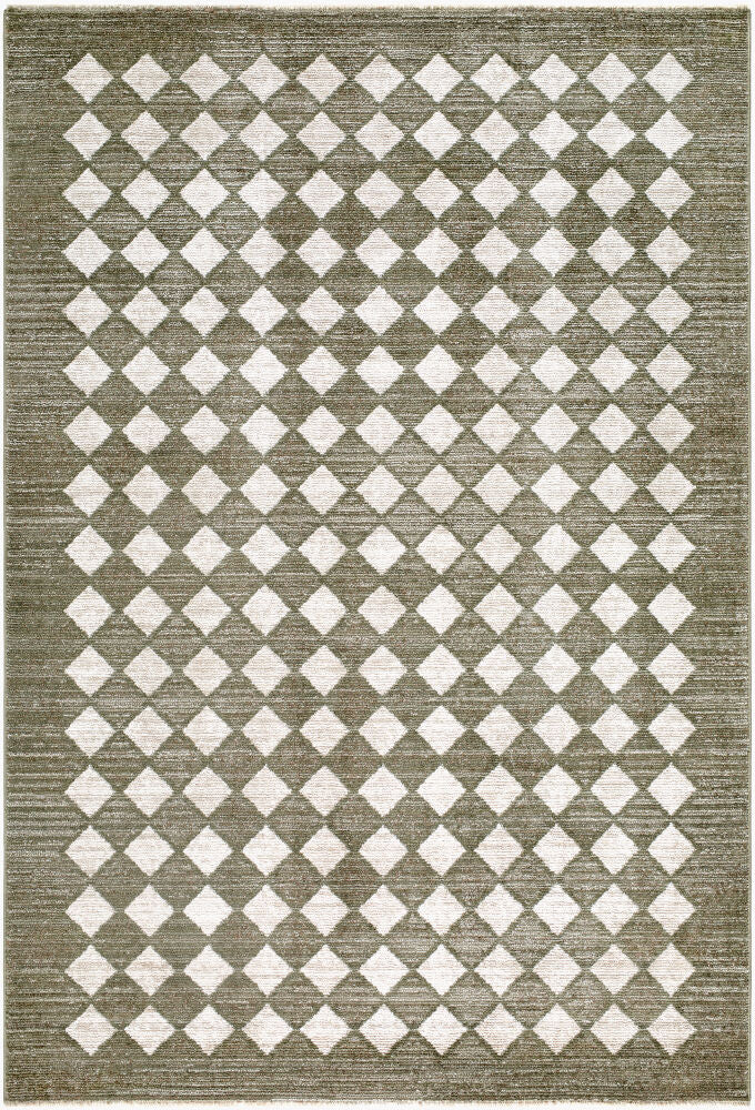 Myrtle Avenue Dark Brown/Taupe Machine Woven Rug - 10' x 15'4"