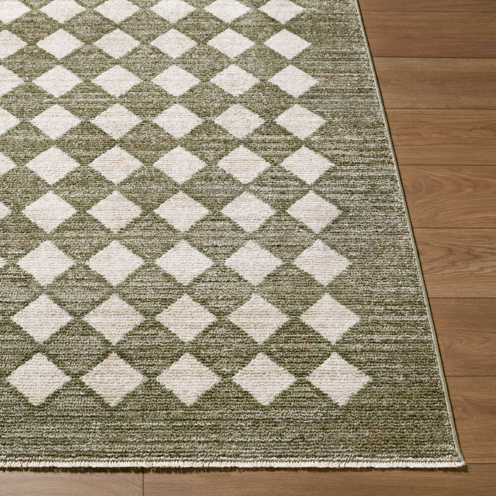 Myrtle Avenue Dark Brown/Taupe Machine Woven Rug - front