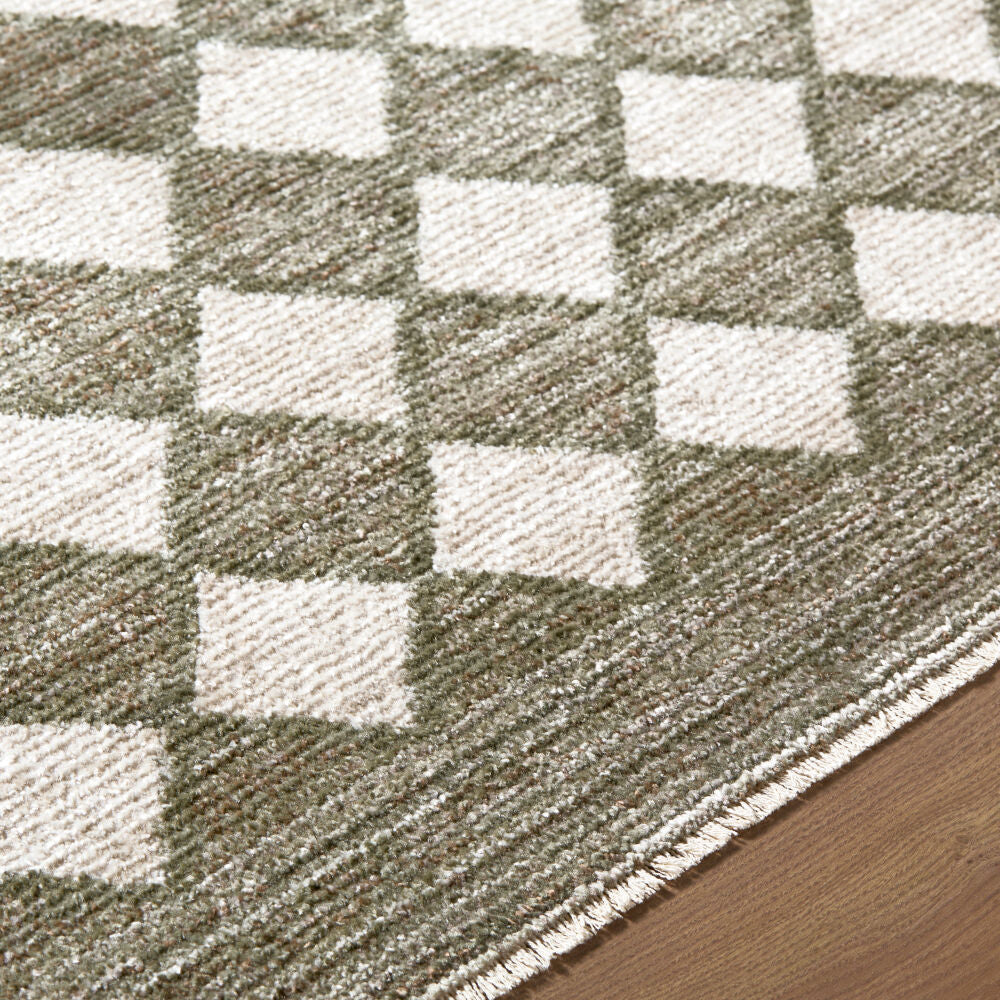 Myrtle Avenue Dark Brown/Taupe Machine Woven Rug - texture