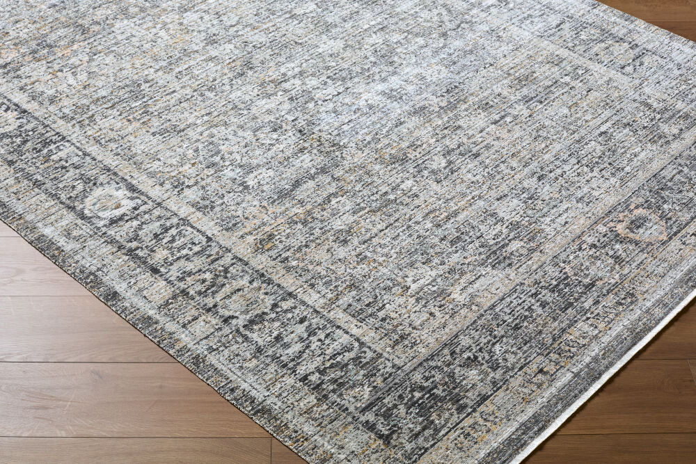 Neiland Black/Olive Machine Woven Rug GANL-2300 - corner