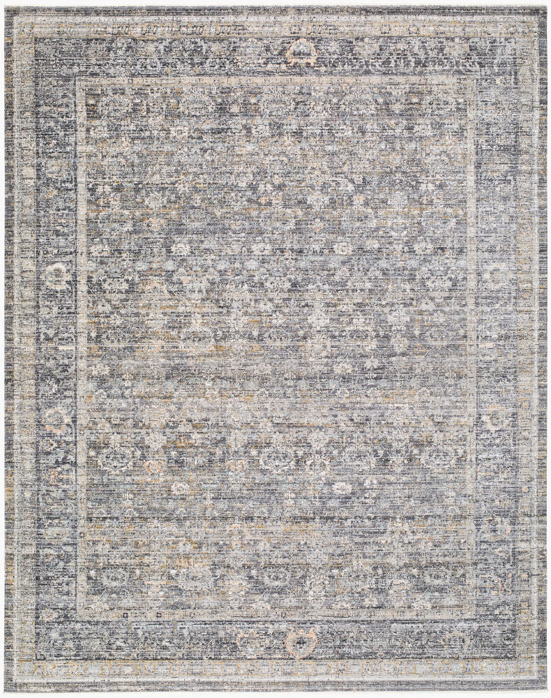 Neiland Black/Olive Machine Woven Rug GANL-2300 - 2' x 2'11"