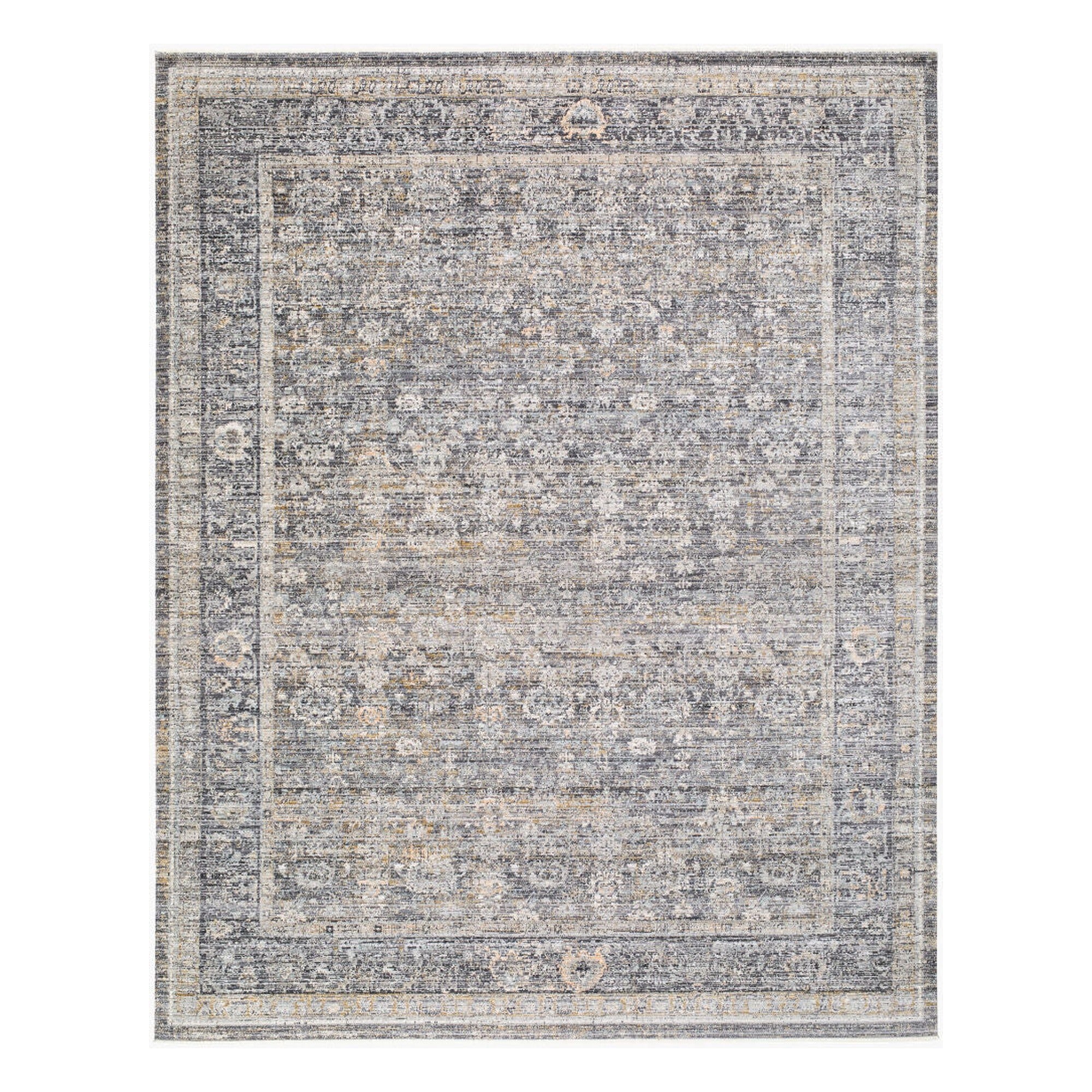 Neiland Black/Olive Machine Woven Rug GANL-2300 - 2' x 2'11"