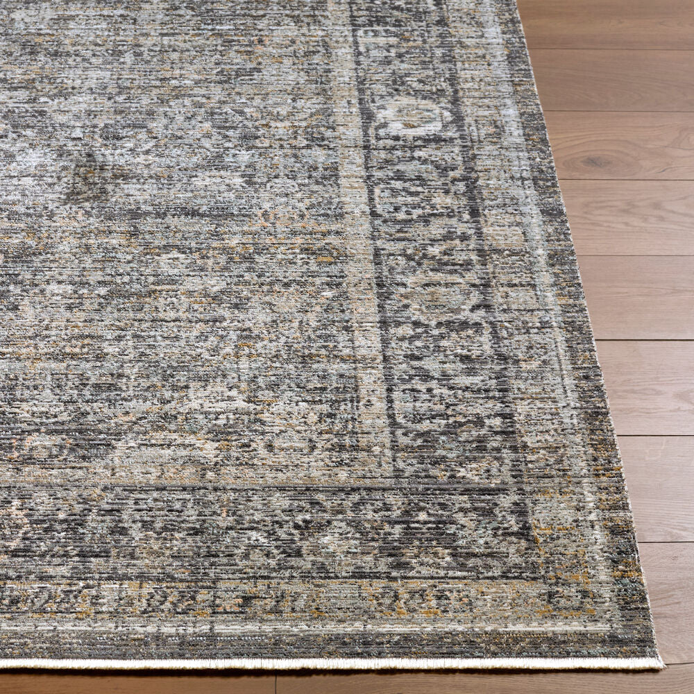 Neiland Black/Olive Machine Woven Rug GANL-2300 - front