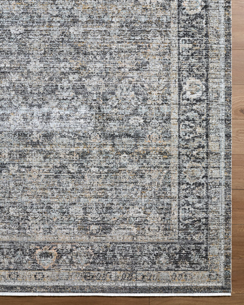 Neiland Black/Olive Machine Woven Rug GANL-2300 - overhead