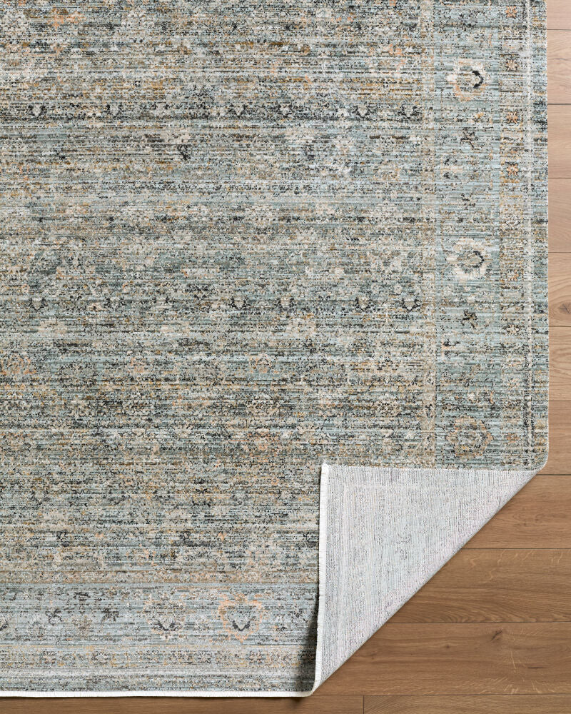 Neiland Black/Olive Machine Woven Rug GANL-2301 - fold