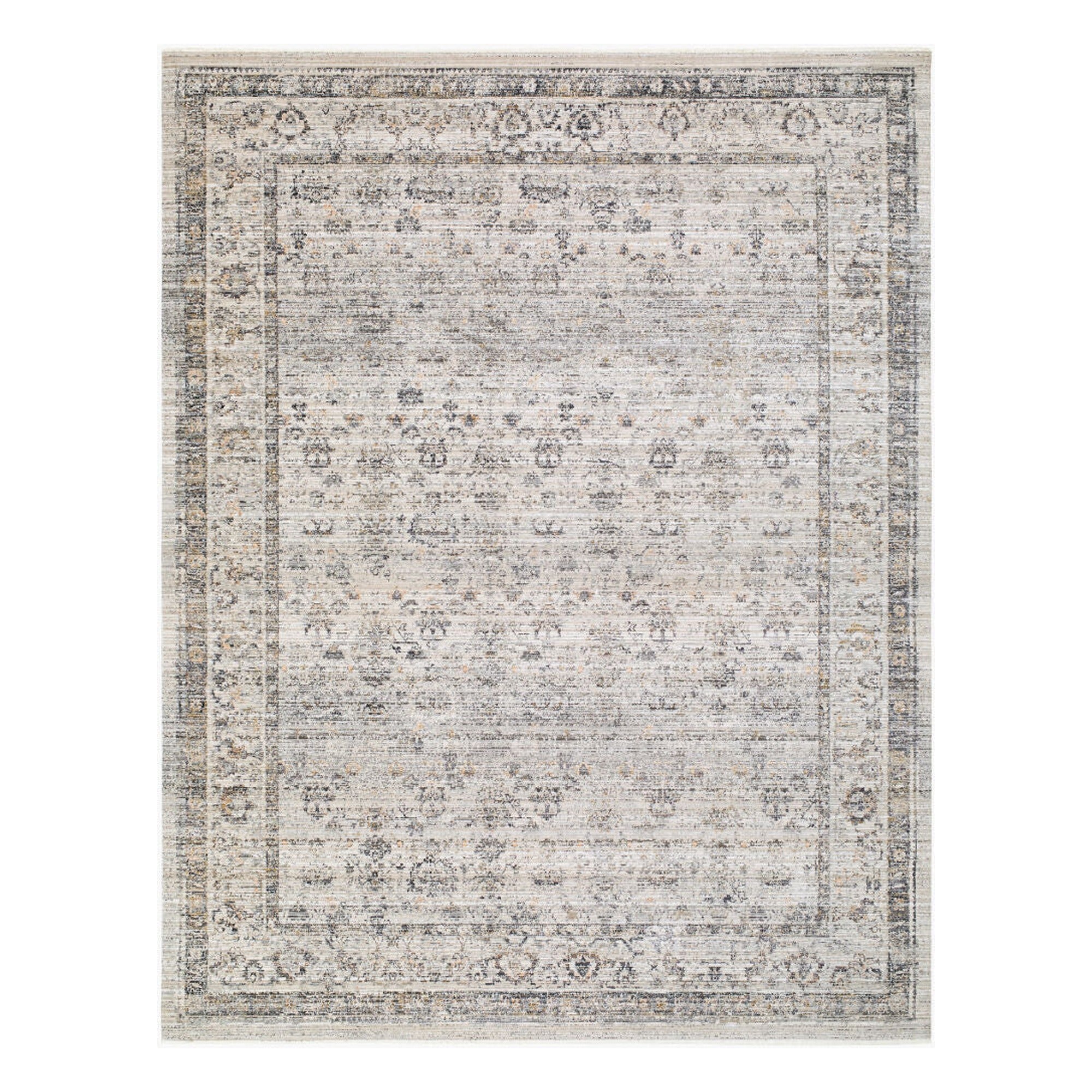 Neiland Black/Olive Machine Woven Rug GANL-2302 - 2' x 2'11"