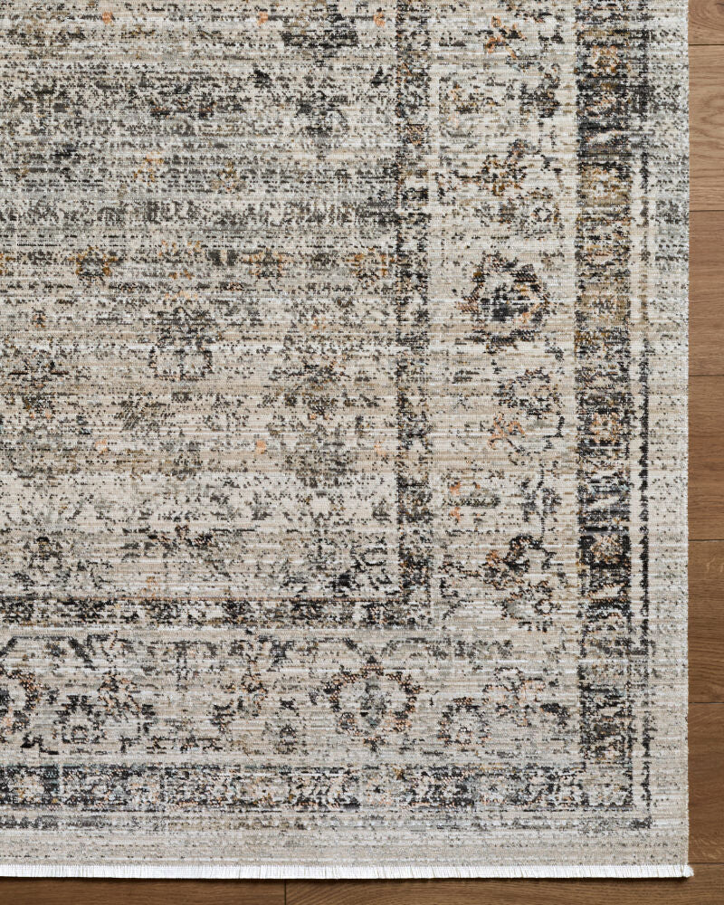Neiland Black/Olive Machine Woven Rug GANL-2302 - overhead